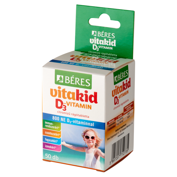 Béres Vita-D3 KID 800NE rágótabletta 50 db - Kép 4