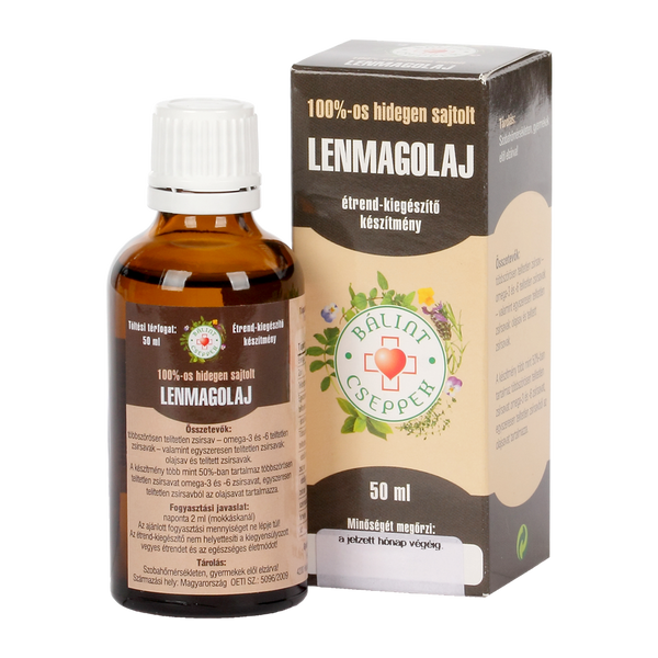 Bálint Cseppek lenmagolaj 50ml - Kép