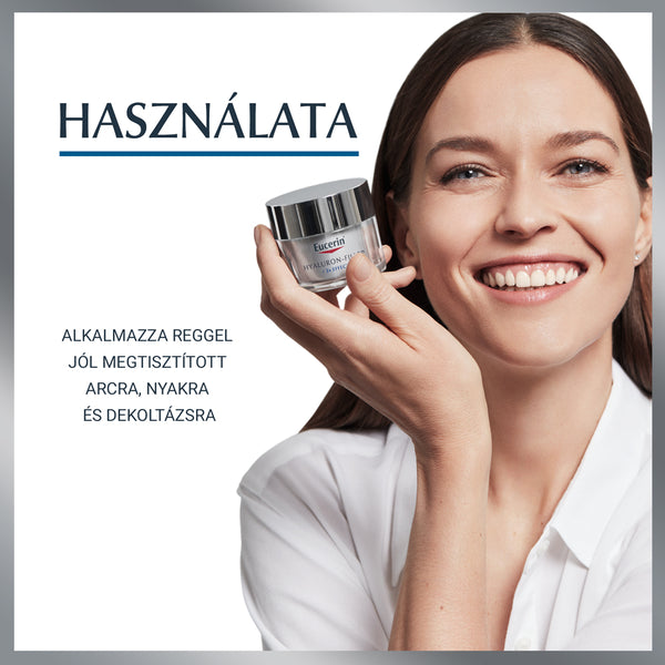 Eucerin Hyaluron-Filler Ráncfeltöltő nappali arckrém száraz bőrre 50ml - Kép 4