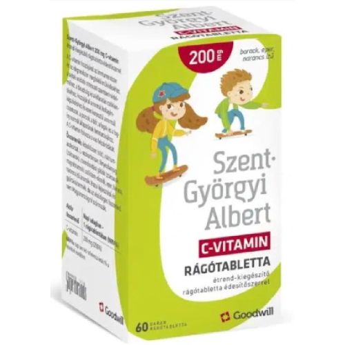 Szent-Györgyi Albert C-vitamin 200 mg rágótabletta 60 db - Kép