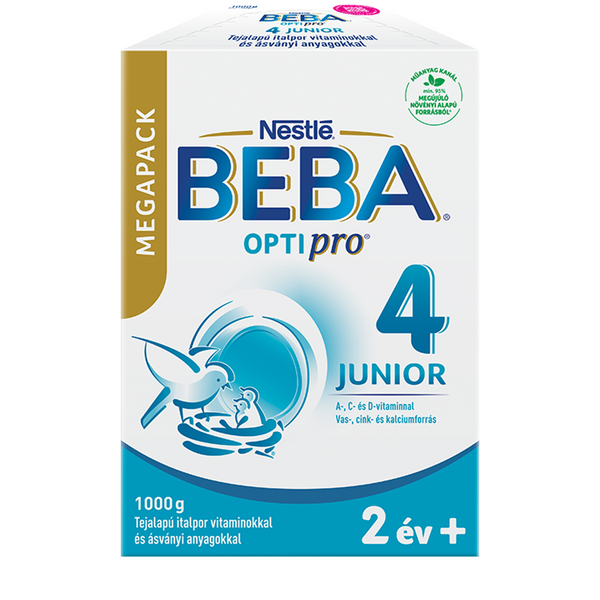 BEBA OPTIpro 4 Junior tejalapú italpor Mega Pack 2 éves kortól 1000g - Kép 4
