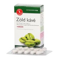 Napi 1 Zöldkávé 300 mg+króm kapszula 30 db - Kép