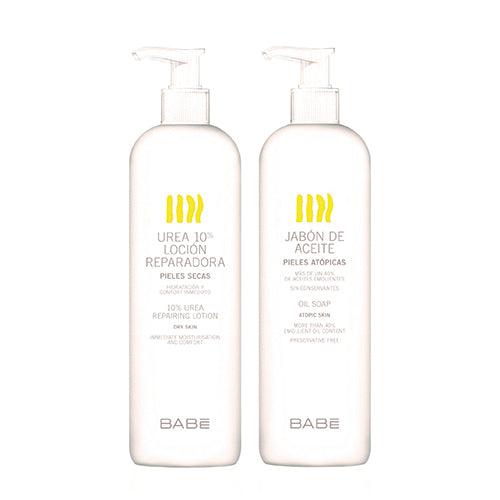 Babé Test tusfürdő Omega + 10% urea testápoló 500ml+500ml - Kép
