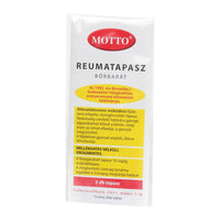 Motto rheumatapasz bőrbarát sárga - Kép