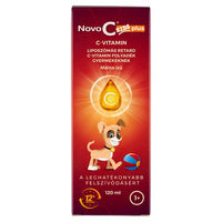 Novo C Kids C-vitamin liposzómás folyadék málna ízben 120ml - Kép