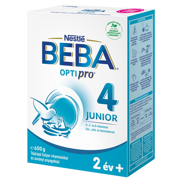BEBA OPTIpro 4 Junior tejalapú italpor 2 éves kortól 600g - Kép 1