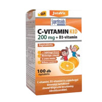 JutaVit C-vitamin KID 200 mg + D3 narancs ízű rágótabletta 100 db - Kép