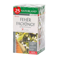 NATURLAND Fehér Fagyöngy tea filteres 25×1,5g - Kép