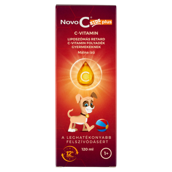 Novo C Kids C-vitamin liposzómás folyadék málna ízben 120ml - Kép 6