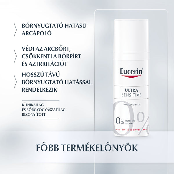 Eucerin UltraSensitive arcápoló száraz bőrre 50ml - Kép 1