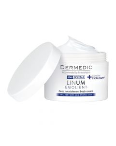 DERMEDIC Linum Emolient gazdagon tápláló testápoló krém 225g