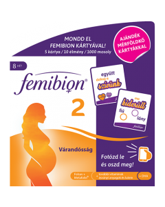 Femibion 2 Várandosság filmtabletta+kapszula+mérföldkőkártya 56x+56x