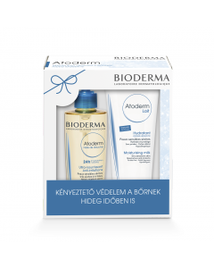 BIODERMA Atoderm bőrápoló csomag (olajtusfürdő+testápoló tej) 200ml+200ml