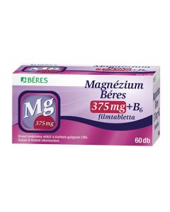 Magnézium Béres 375mg+B6 filmtabletta 60x