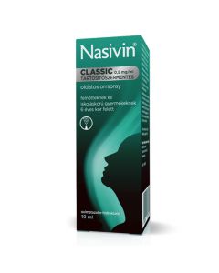 Nasivin Classic 0,5mg/ml tartósítószermentes oldatos orrspray 10ml