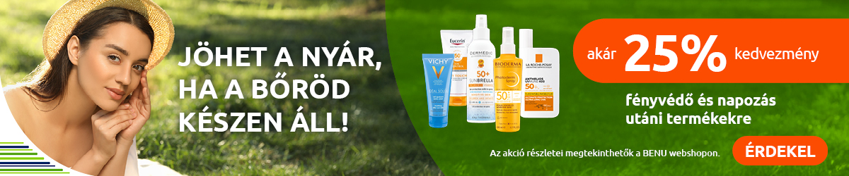 Akár 25% kedvezmény fényvédő és napozás utáni termékekre - Jöhet a nyár, ha a bőröd készen áll!