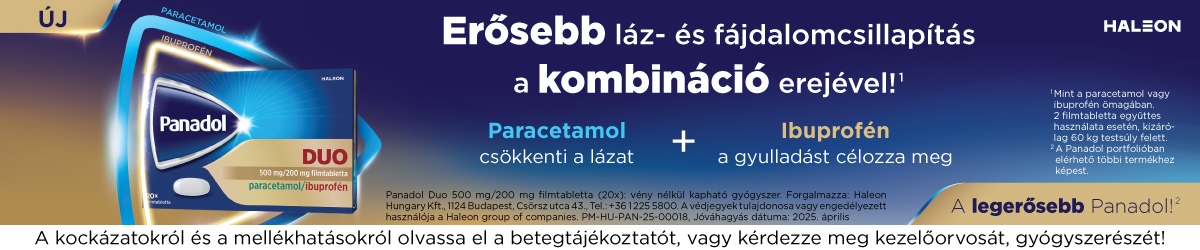Panadol Duo - Erősebb láz- és fájdalomcsillapítás a kombináció erejével